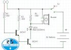 Rain alarm circuit - Electronics mini projects