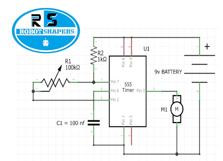How to make 555 timer PWM motor speed controller project