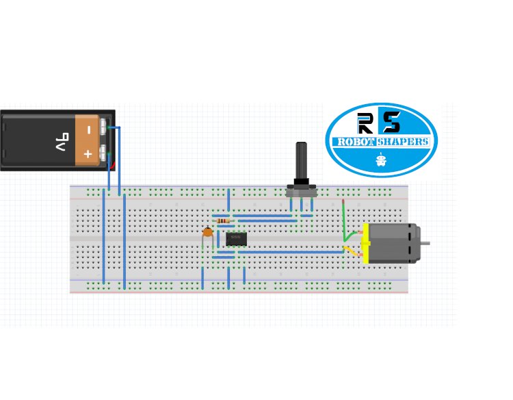 How to make 555 timer PWM motor speed controller project