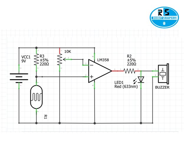 Emergency light using LM358 & LDR sensor